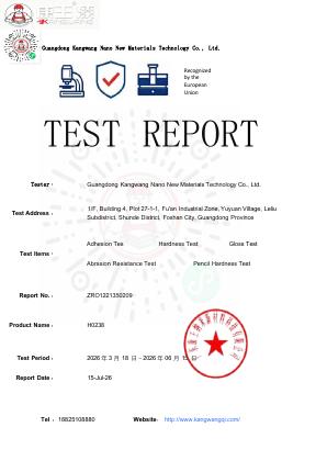 Floor Coating Laboratory Test Results